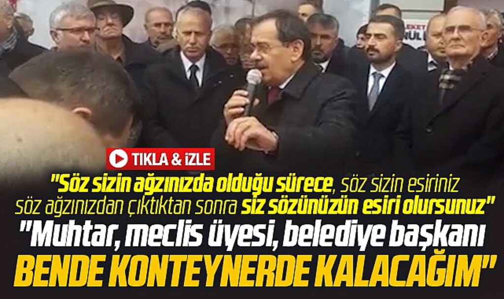 Samsun Büyükşehir Başkanı Demir konteynerlerde kalacağız demişti! İşte o video