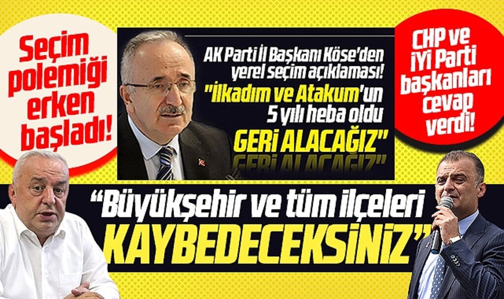 Samsun'da CHP ve İYİ Parti İl Başkanın'dan İlkadım-Atakum yanıtı! Kaybedeceksiniz!