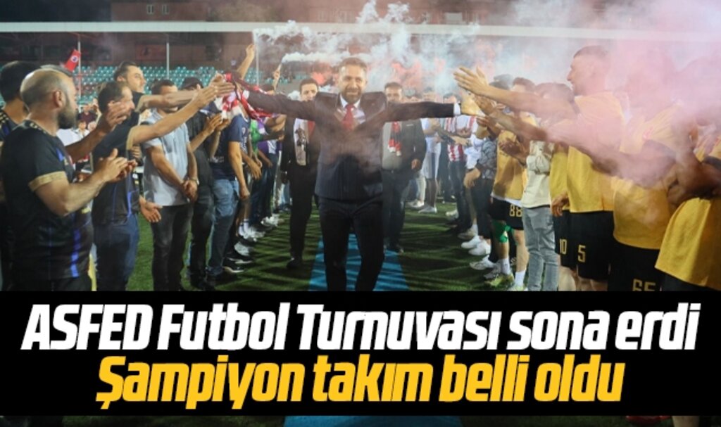 ASFED Futbol Turnuvası sona erdi şampiyon takım belli oldu