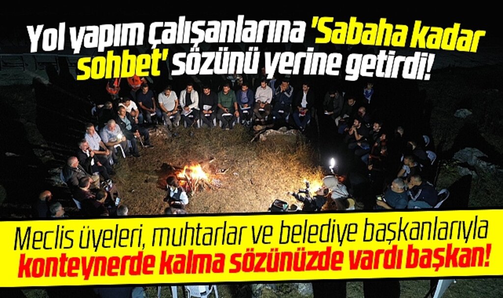 Samsun Büyükşehir Başkanı Demir sözünü yerine getirdi! İşçilerle sabahladı