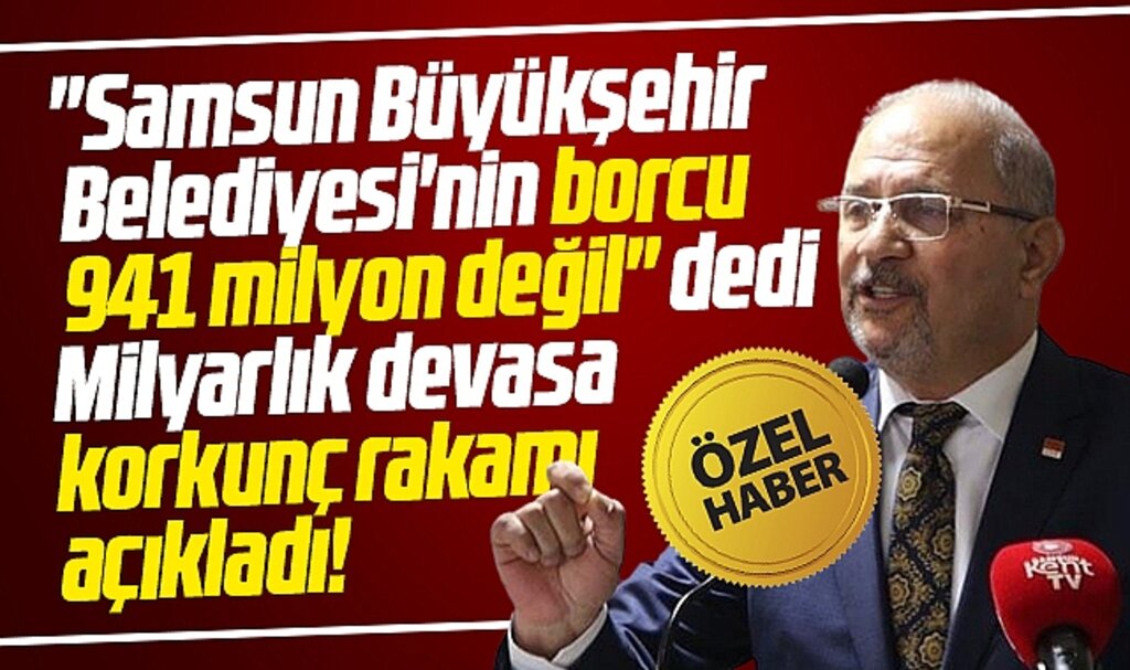 Samsun Büyükşehir Belediyesi'nin devasa asıl borç miktarını Atila Tekcan açıkladı