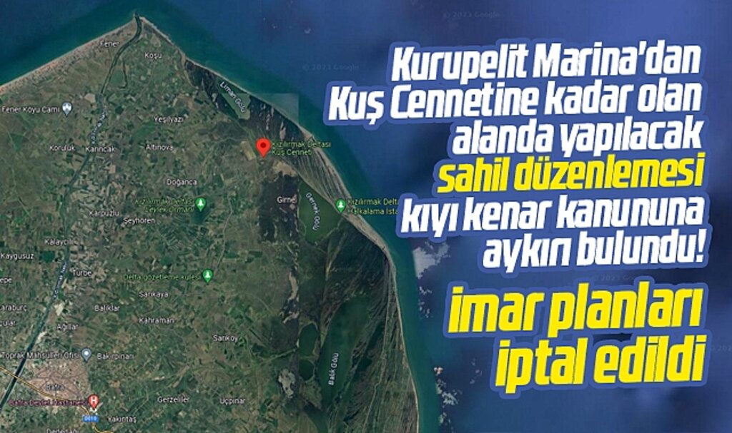 Samsun Büyükşehir'in Sahil Yolu düzenlemesine ait imar planları iptal edildi