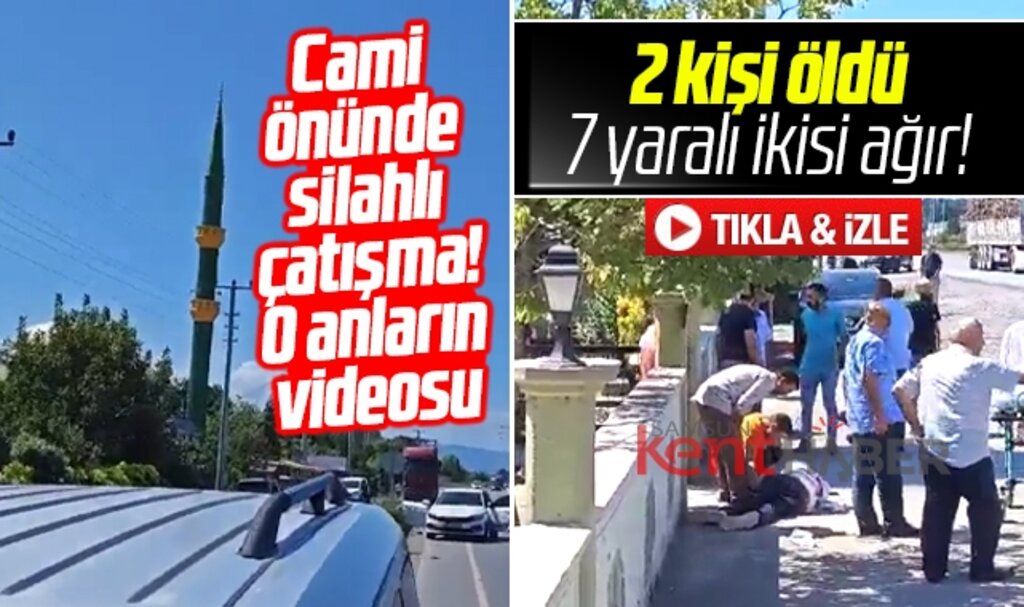 Samsun Çarşamba'da 2 kişinin öldüğü silahlı çatışma anının görüntüsü ortaya çıktı