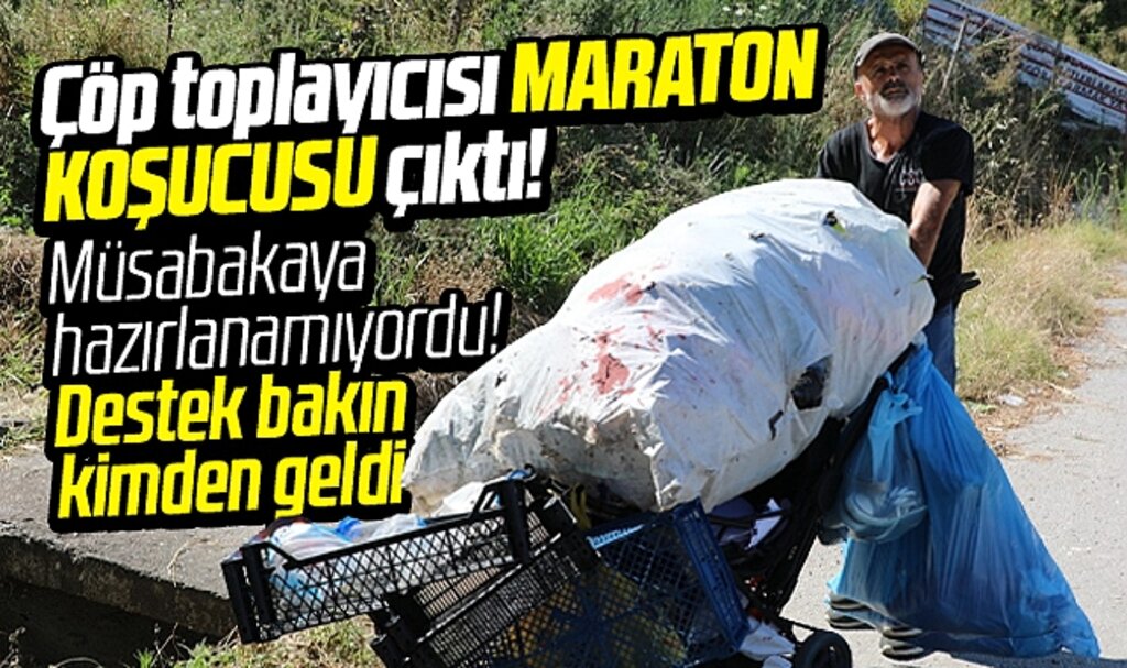 Samsun'da çöp toplayıcısı Mustafa Bulut maraton koşucusu çıktı!