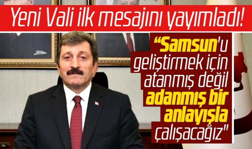 Samsun'un yeni Valisi Orhan Tavlı, göreve başladı