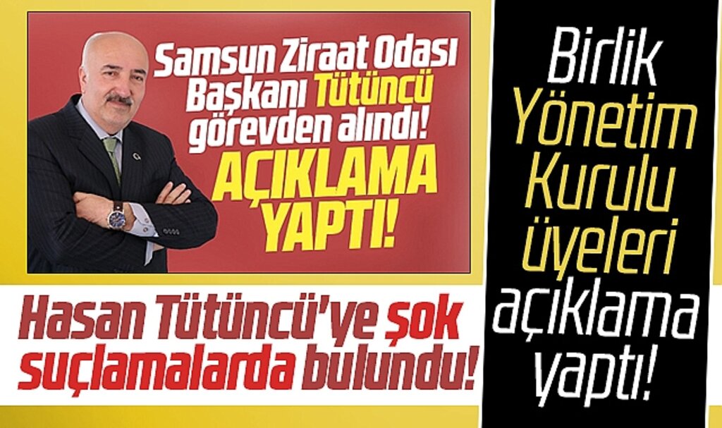 Samsun'da görevden alınan Tütüncü ile ilgili birlik üyelerinden şok edici açıklama