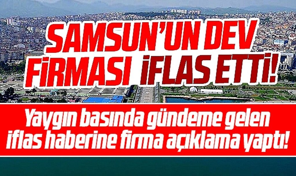 Samsun'da Takışoğlu Gıda firması iflas haberleri üzerine açıklama yaptı