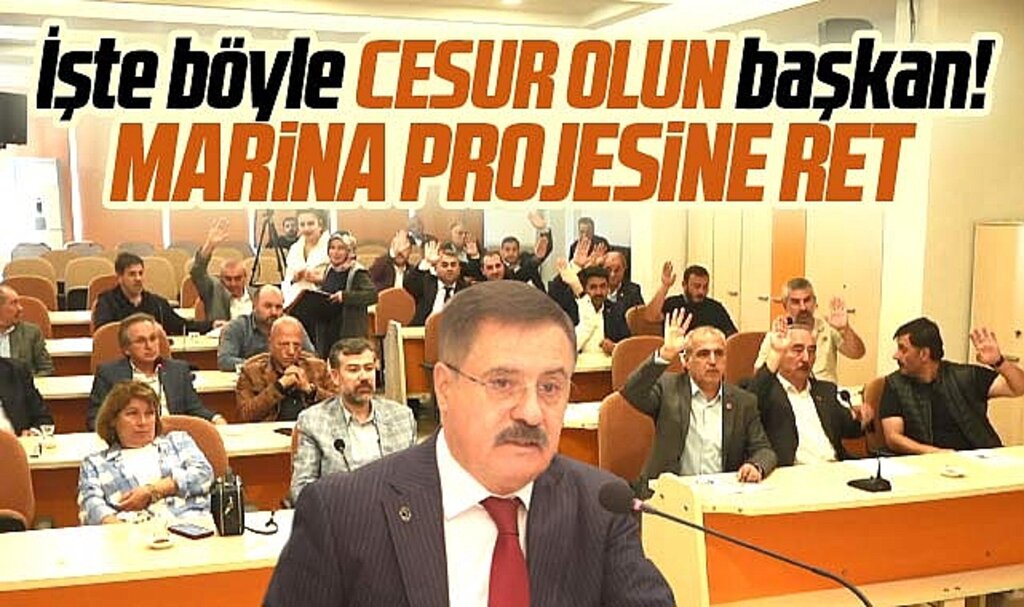 Samsun'da Atakum Belediye Meclisi'nden marina projesi imar planına ret