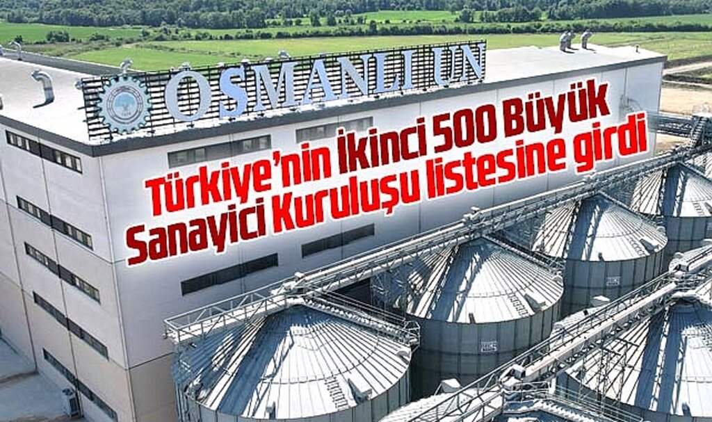 Samsun'da Unsan Un 2022 İkinci 500 Büyük Sanayici listesine girdi