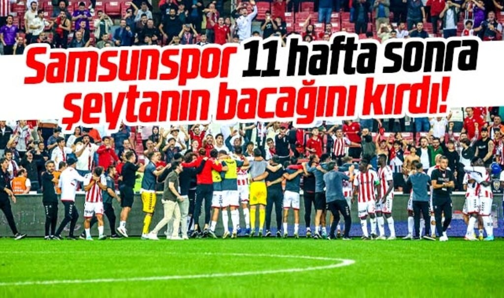 Samsunspor Hatayspor'u 90+9'da attığı golle 2-1 yendi