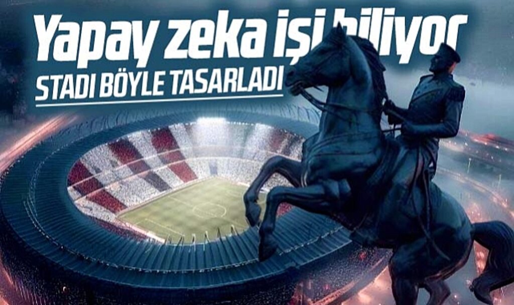 Samsunspor Stadına yapay zekadan muhteşem tasarım
