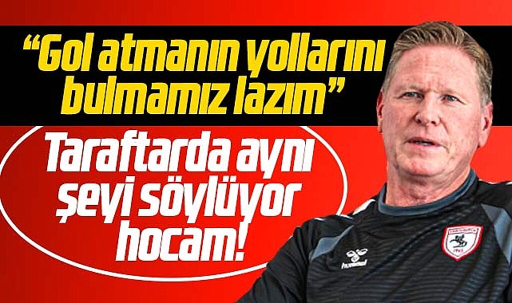 Samsunspor Teknik Direktörü Gisdol gol atmanın yollarını bulmaları gerektiğini açıkladı
