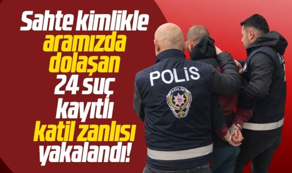 Samsun'da 24 suç kaydı olan firari katil zanlısını polisler yakaladı 
