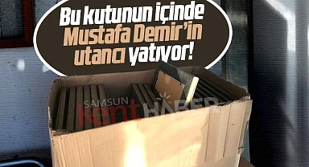 Samsun'da bu kutunun içinde SBB Başkanı Demir'in utancı yatıyor!