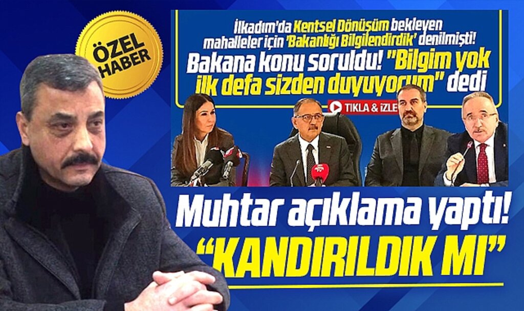 Samsun'da Zeytinlik mahallesi muhtarı Kaya'dan Özhaseki'ye Kentsel Dönüşüm yanıtı