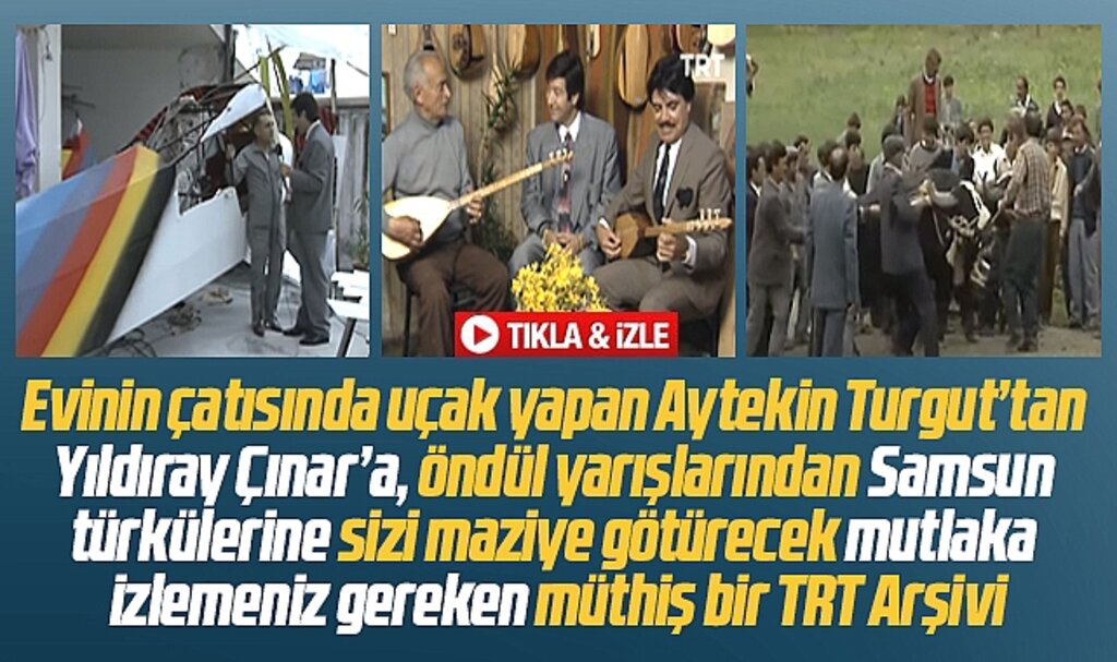 Samsun'da 1991'li yıllarda çekilen Yörelerimiz Türkülerimiz programı maziye götürdü