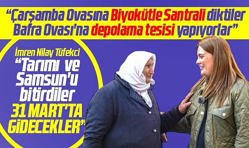 Samsun Büyükşehir adayı İmren Nilay Tüfekci Atakum'da pazar esnafını dinledi