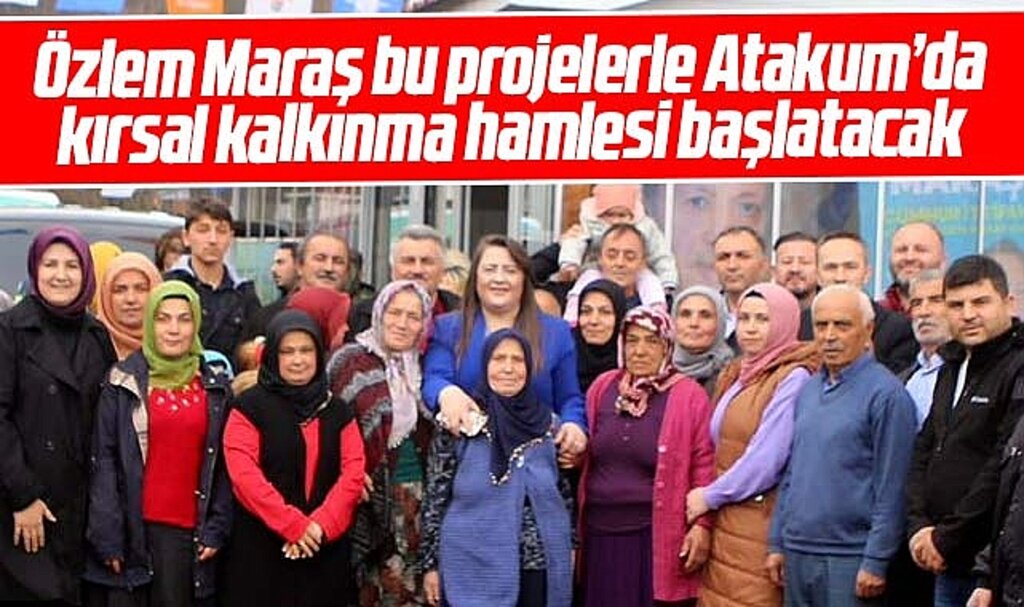 AK Parti Atakum Belediye Başkan adayı Özlem Maraş kırsal kalkınma projelerini açıkladı