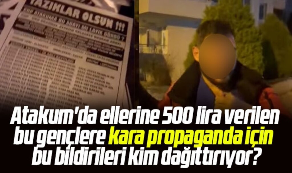 Samsun Atakum'da Serhat Türkel ile ilgili bildirileri kim dağıttırıyor? Olay karakolluk oldu