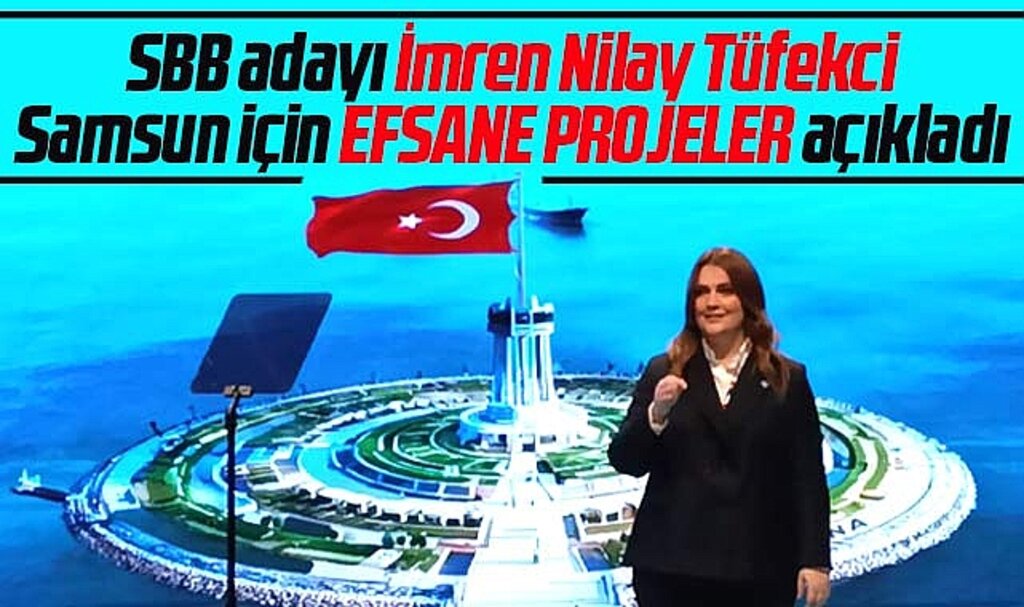 Samsun Büyükşehir adayı İmren Nilay Tüfekci Samsun için efsane projeler açıkladı