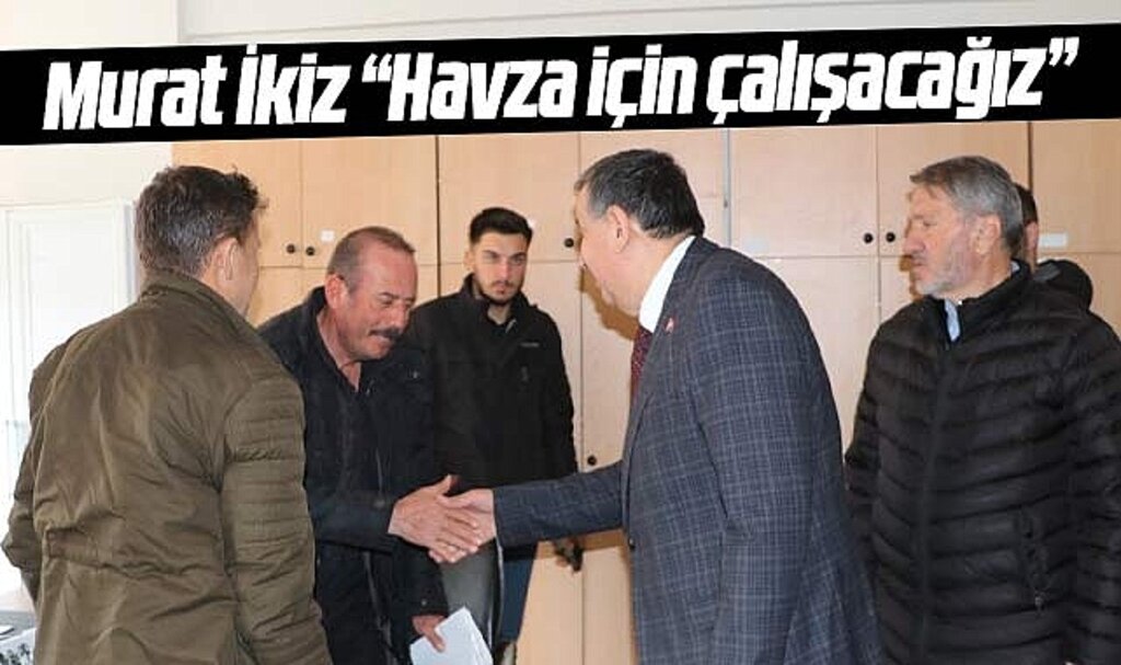 Samsun'da AK Parti Havza adayı Murat İkiz belediye çalışanlarını ziyaret etti