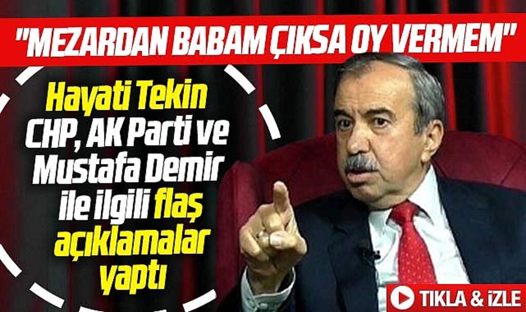 Samsun eski Milletvekili Hayati Tekin Samsun Kent TV'de flaş açıklamalar yaptı