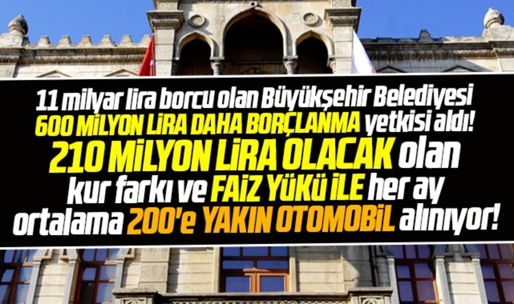 Samsun Büyükşehir 600 milyon lira daha borçlanma yetkisi aldı! Borç 12 milyara ulaşacak