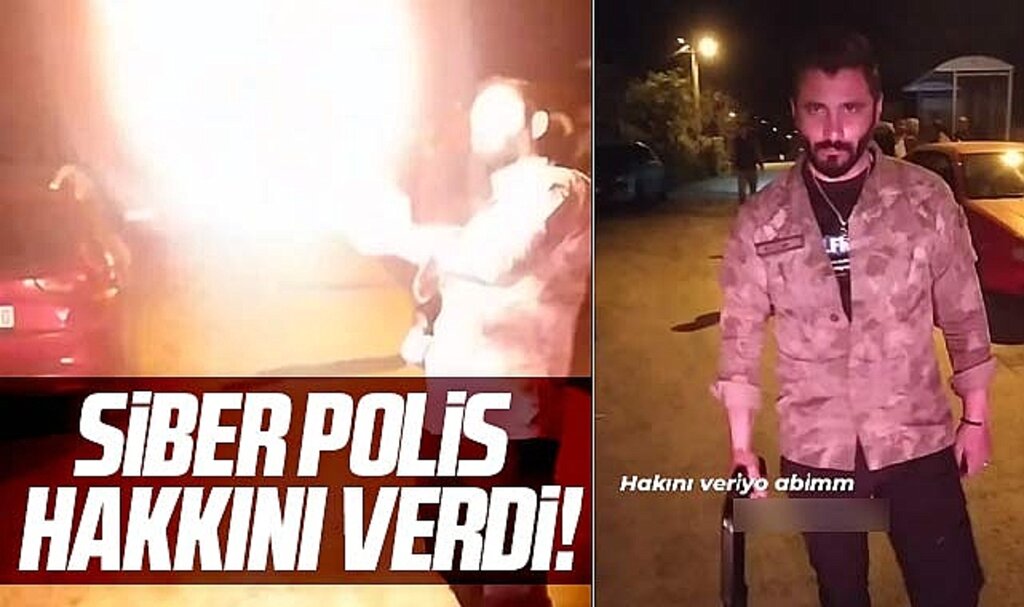 Samsun'da 'Hakkını veriyor abim' diyerek tüfekle ateş açan şahsı siber polis yakaladı 