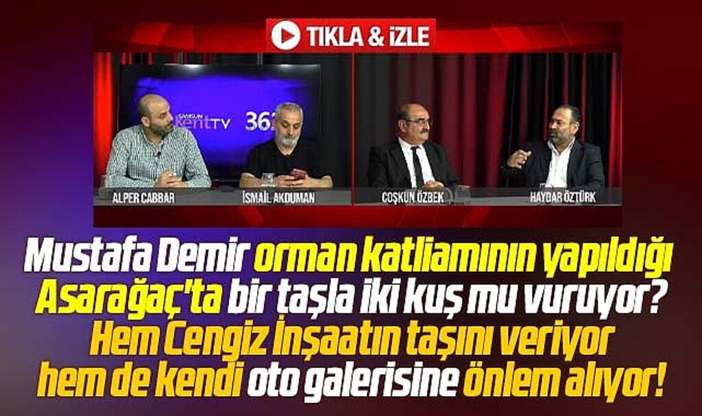 Samsun'da Mustafa Demir Cengiz İnşaata taş veriyor hem de oto galerisine önlem alıyor iddiası