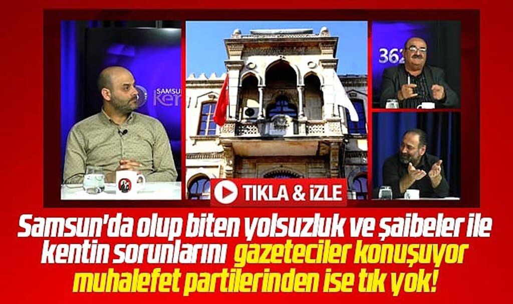 Samsun Gündemi canlı yayınında yolsuzluk ve şaibe iddiaları konuşuldu