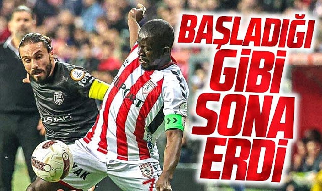 Samsunspor-Pendikspor maçı golsüz sona erdi