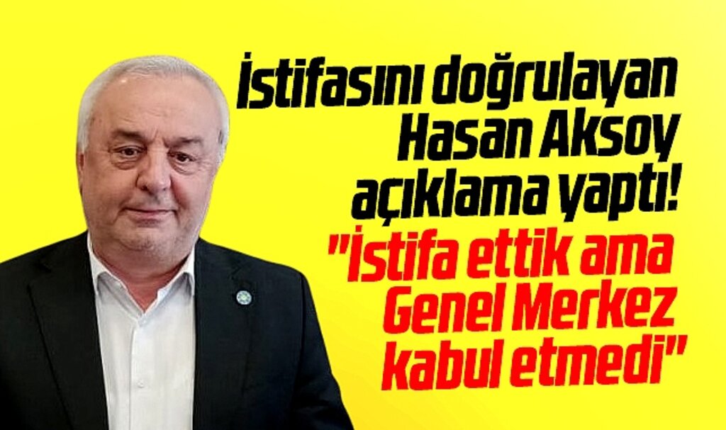 İYİ Parti Samsun İl Başkanı Aksoy'dan istifa açıklaması! Ettik ama genel merkez kabul etmedi