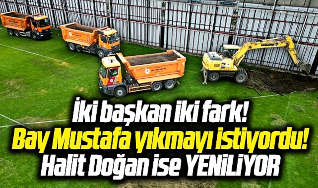 Samsun'da Demir'in yıkmak istediği Nuri Asan Tesisinde Doğan yenileme çalışması başlattı