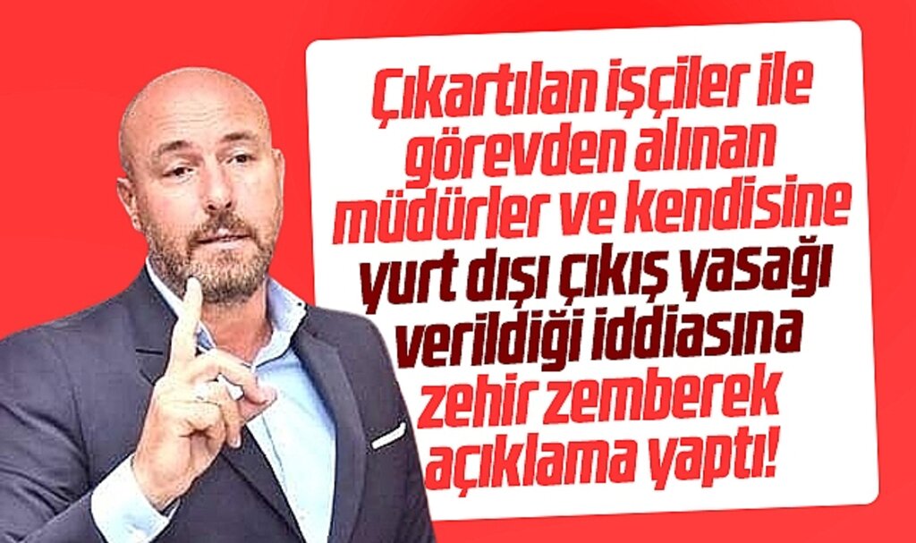 Samsun'da Hasan Togar'dan yurt dışı çıkış yasağı iddiasına zehir zemberek açıklama