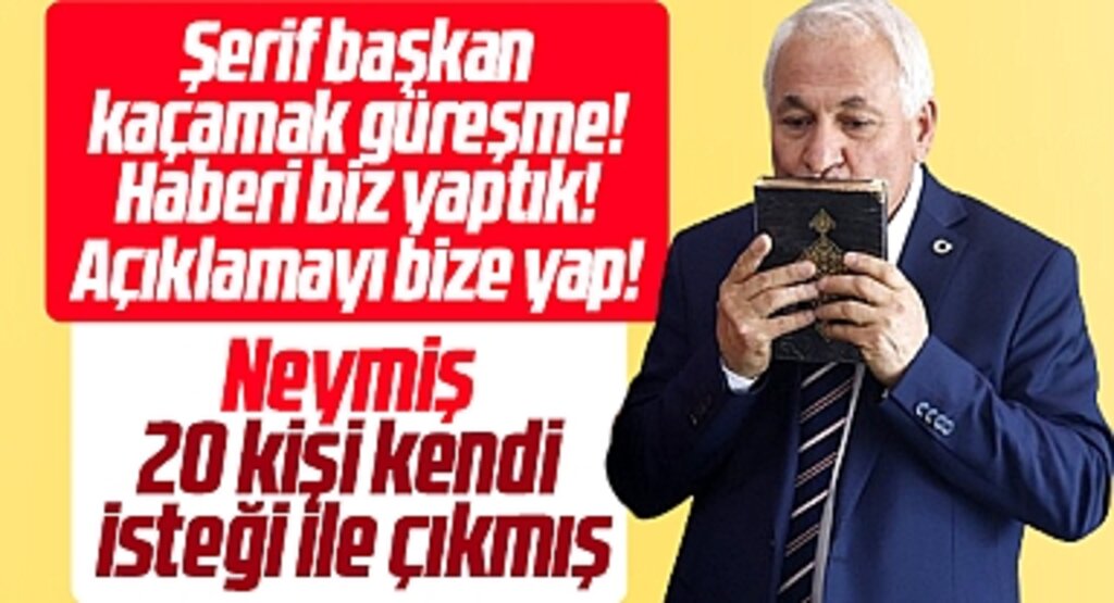 Samsun'da Kavak Belediye Başkanı Şerif Ün 20 kişinin kendi isteği ile çıktığını açıkladı