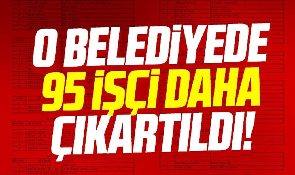 Samsun'da o belediyede 95 kişinin daha işine son verildi