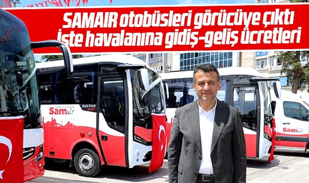 Samsun'da SAMAIR otobüslerinin Çarşamba Havaalanına yolcu taşıma ücretleri açıklandı
