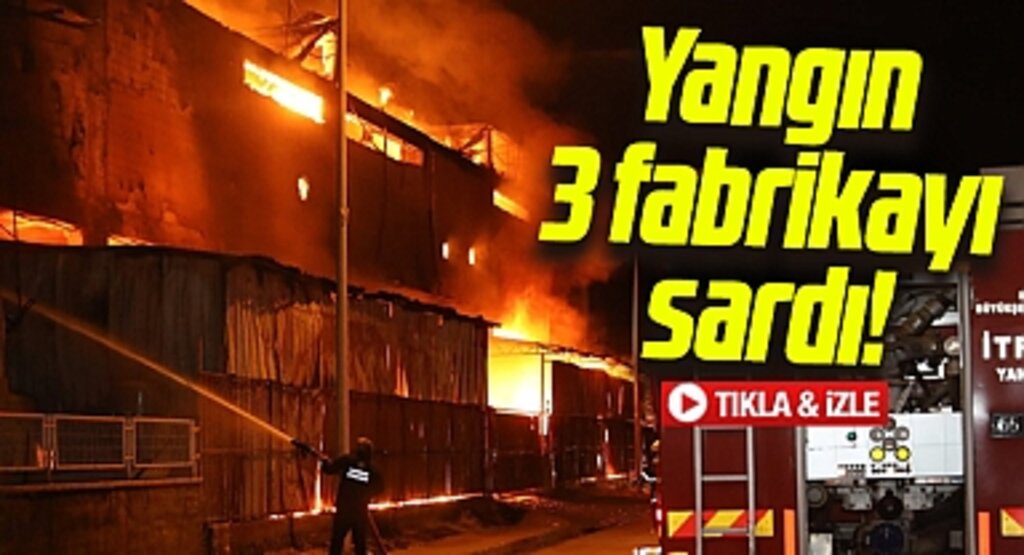 Samsun Tekkeköy'de Yumoş, Gelişim Sünger ve Alemdar Soğutma alevlere teslim oldu