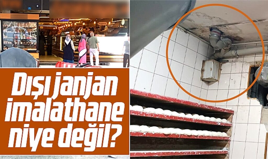 Samsun'da dışı göz kamaştıran unlu mamül işletmesinin imalathanesi pislikten geçilmiyor