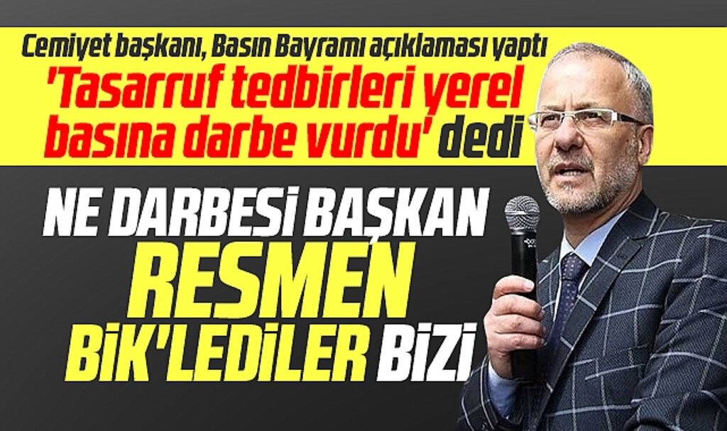 Samsun 19 Mayıs Gazeteciler Cemiyeti'nden açıklama! Tasarruf tedbirleri darbe vurdu