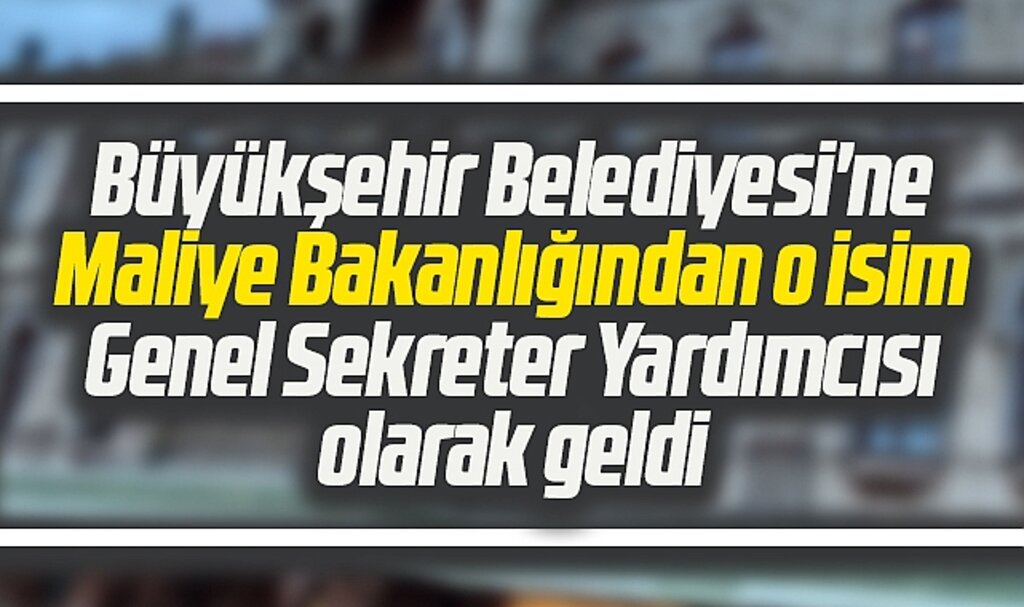 Samsun Büyükşehir Belediyesi'nde Melih Perçin Genel Sekreter Yardımcısı oldu