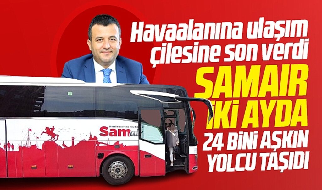 Samsun'da havaalanına ulaşım çilesine son veren SAMAIR iki ayda 24 bin yolcu taşıdı