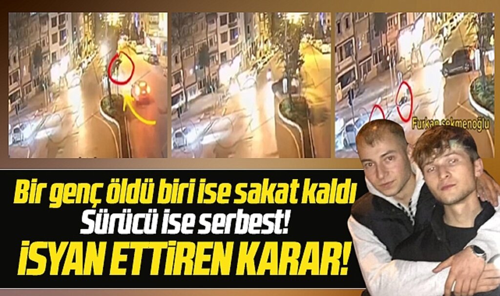 Samsun'da Mahir Bak'ın öldüğü, Furkan Sekmenoğlu'nun da sakat kaldığı kazada sürücü serbest