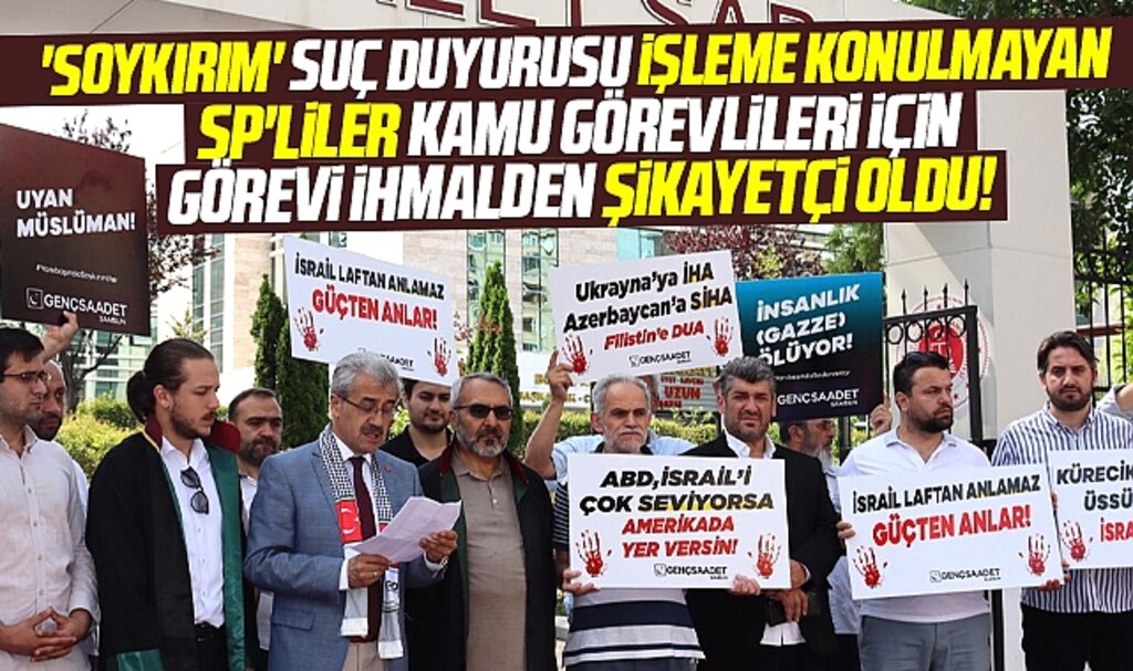 Samsun'da SP'den İsrail ile ilgili suç duyurusunu işleme koymayanlara suç duyurusu