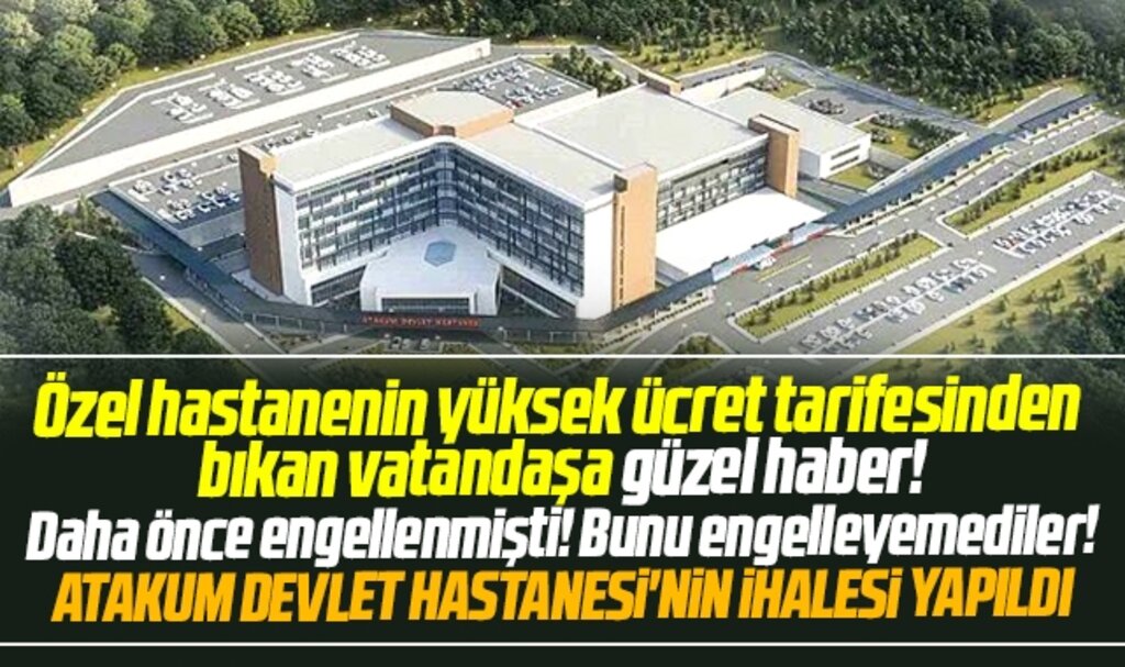 Samsun Atakum'da geçmişte engellenen Devlet Hastanesi için ihale yapıldı!