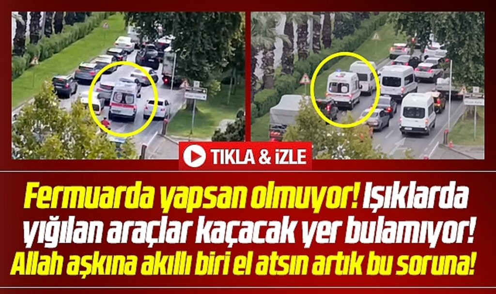 Samsun'da Akıllı Şehir Trafik Sistemi ambulansların kabusu olmaya devam ediyor
