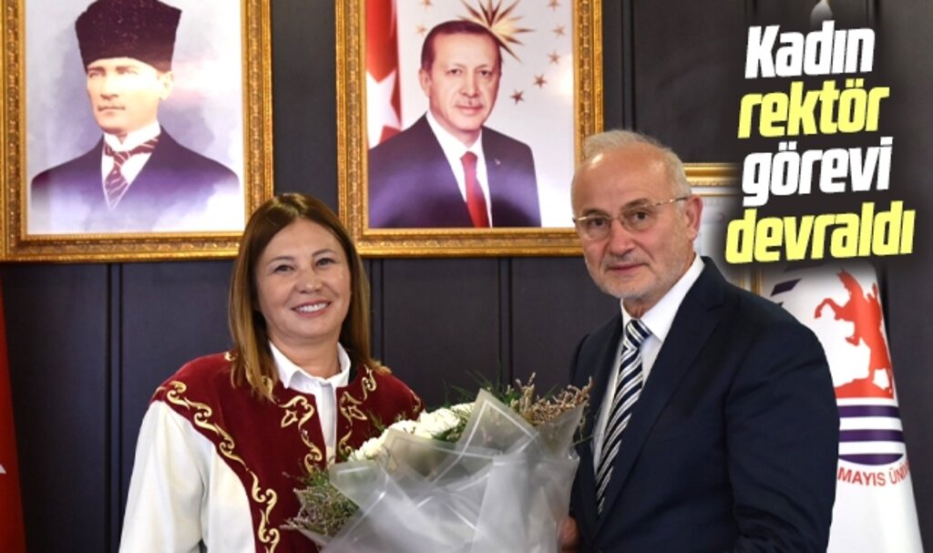 Samsun OMÜ'de yeni rektör Fatma Aydın görevi devraldı 
