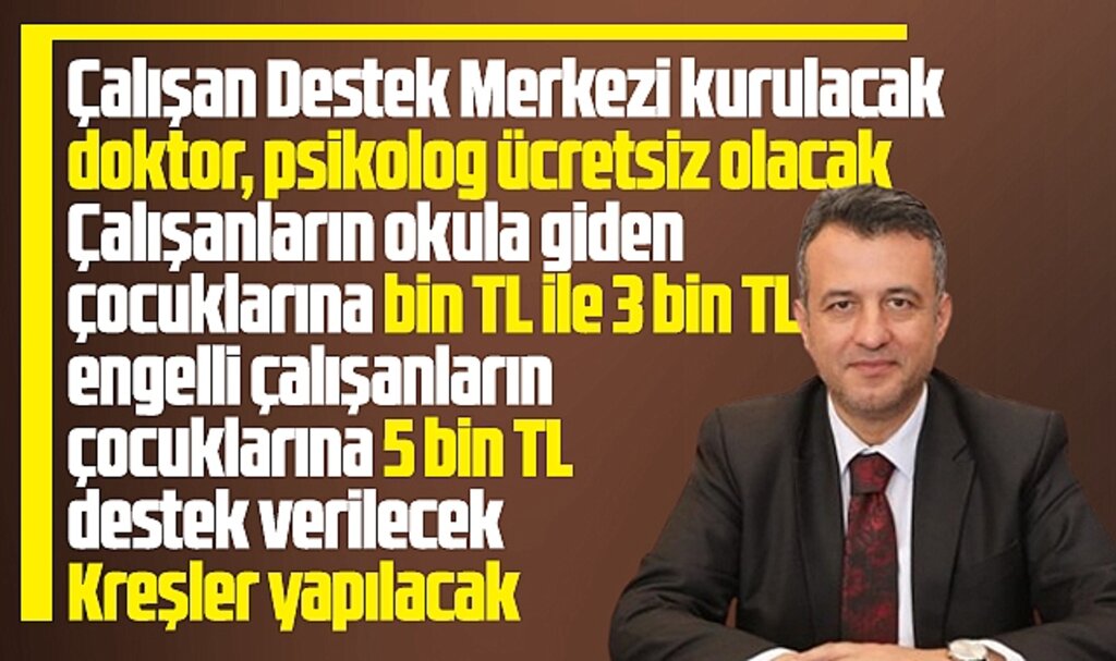 Samsun Büyükşehir Başkanı Doğan, belediye çalışanları için yeni destekleri açıkladı