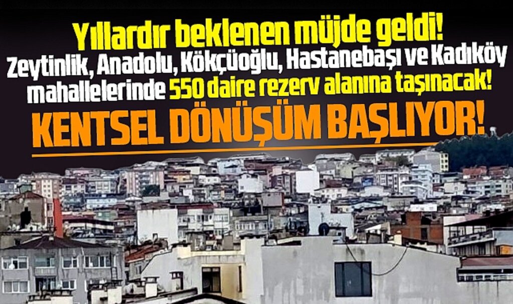 Samsun İlkadım'da Kentsel Dönüşüm için 5 mahallede 550 daire rezerv alanına taşınacak! 