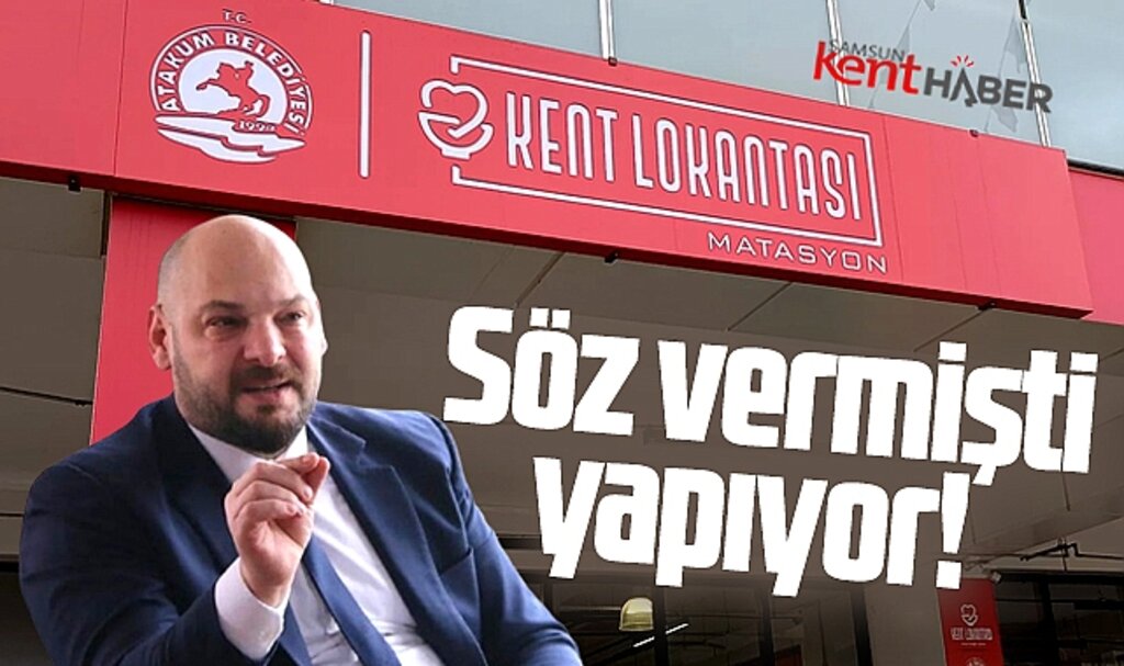 Samsun'da CHP'li Atakum Belediyesi Kent Lokantası açıyor! Tabela asıldı